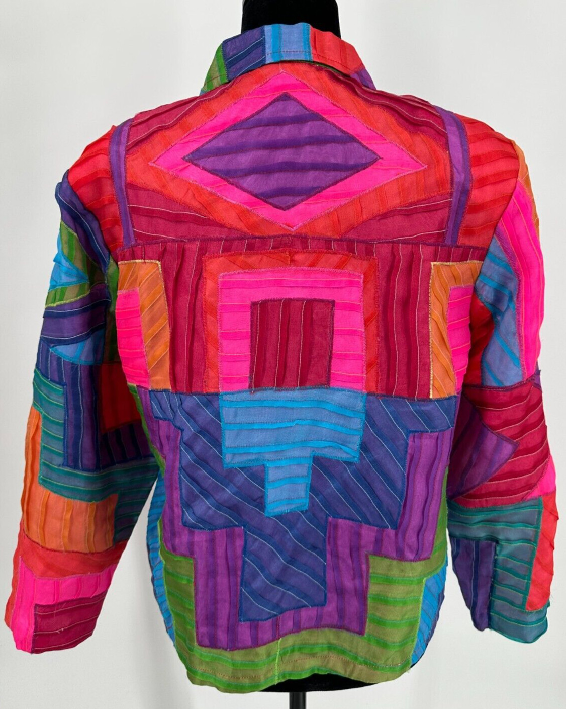 Anage Womens Retro Geometric Patchwork Novelty Ja… - image 11