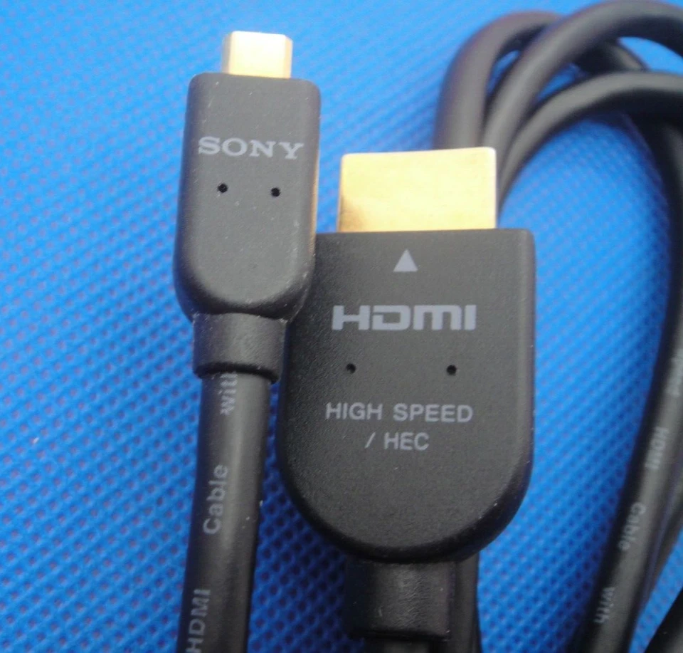 Original SONY DLC-HE20PB Gold High Speed HDMI to Micro HDMI Cable Ethernet HEC - Image 4 of 4