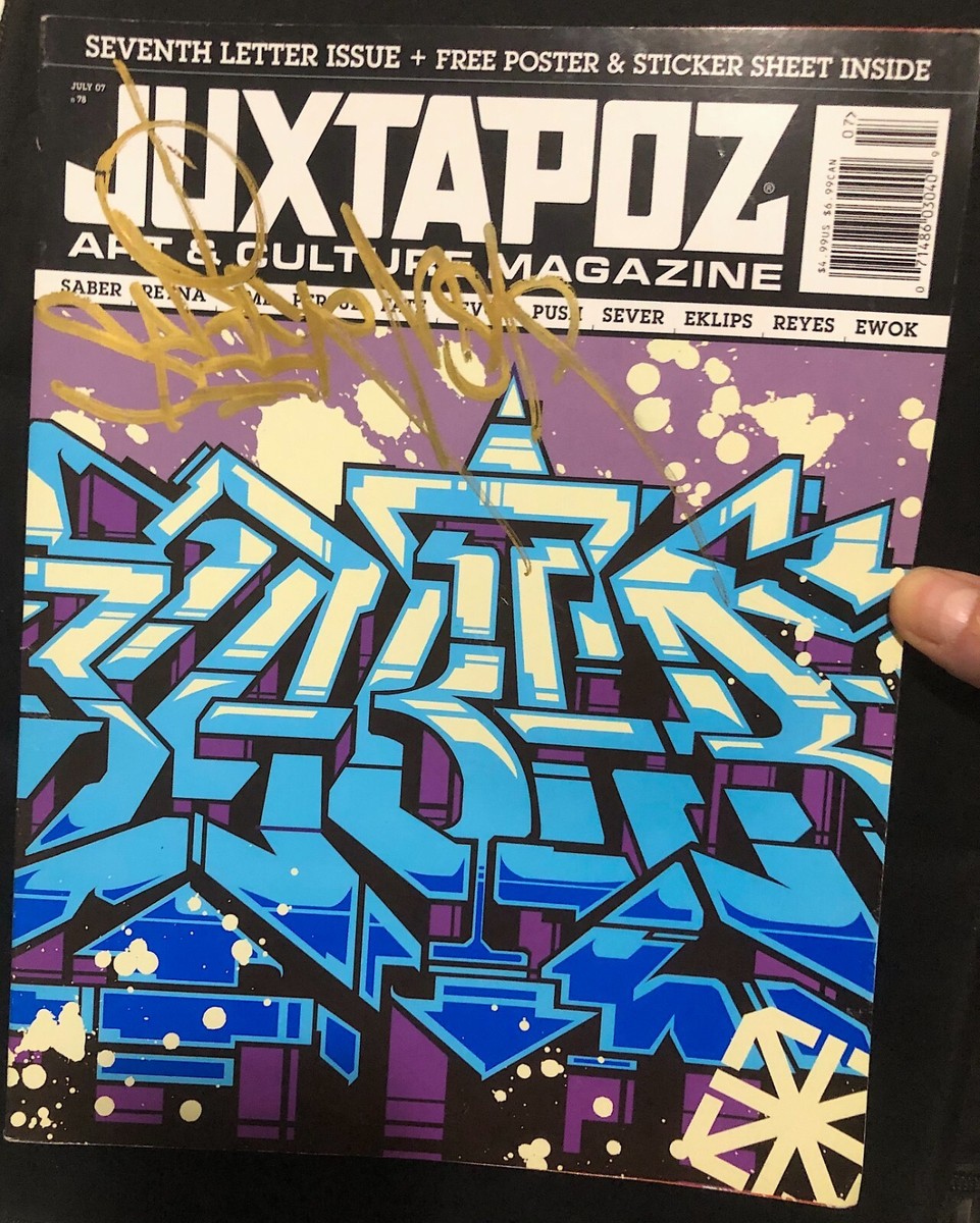SIGNED SABER Juxtapoz #78 July 2007 MSK Seventh Letter W/ Stickers