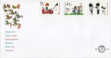 PAYS-BAS NEDERLAND 1723 à 1725 fdc E410 Dessin enfants école pompier chat 1999