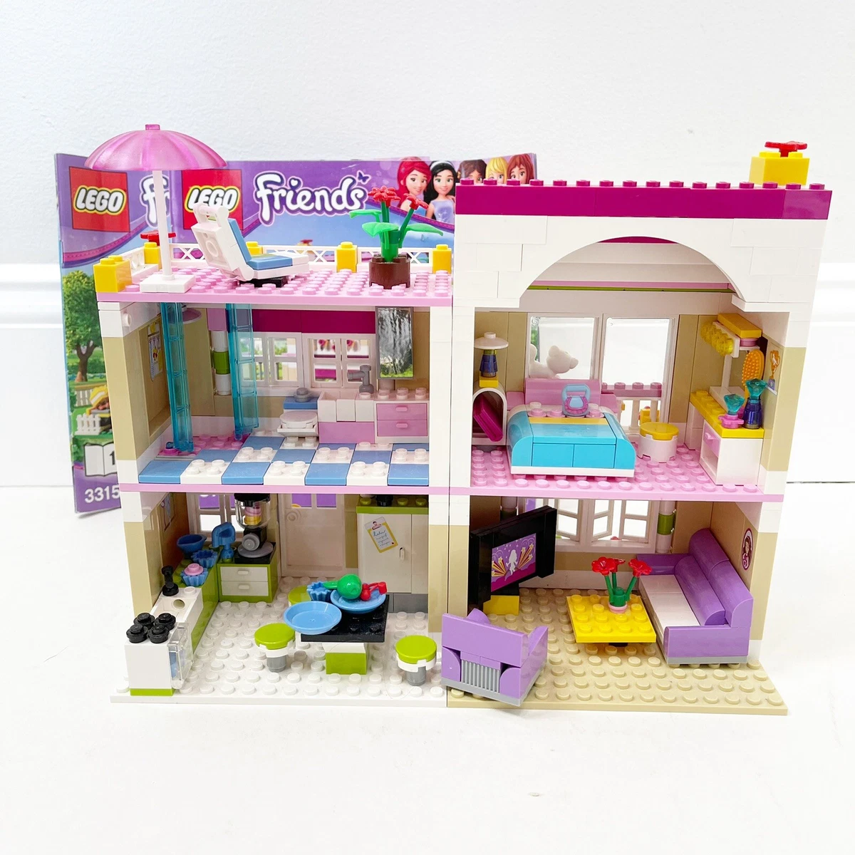 Turbulens Hvad angår folk legeplads Lego 3315 Friends Olivia's House 100% Complete Retired Manuals Mini Figures  | eBay