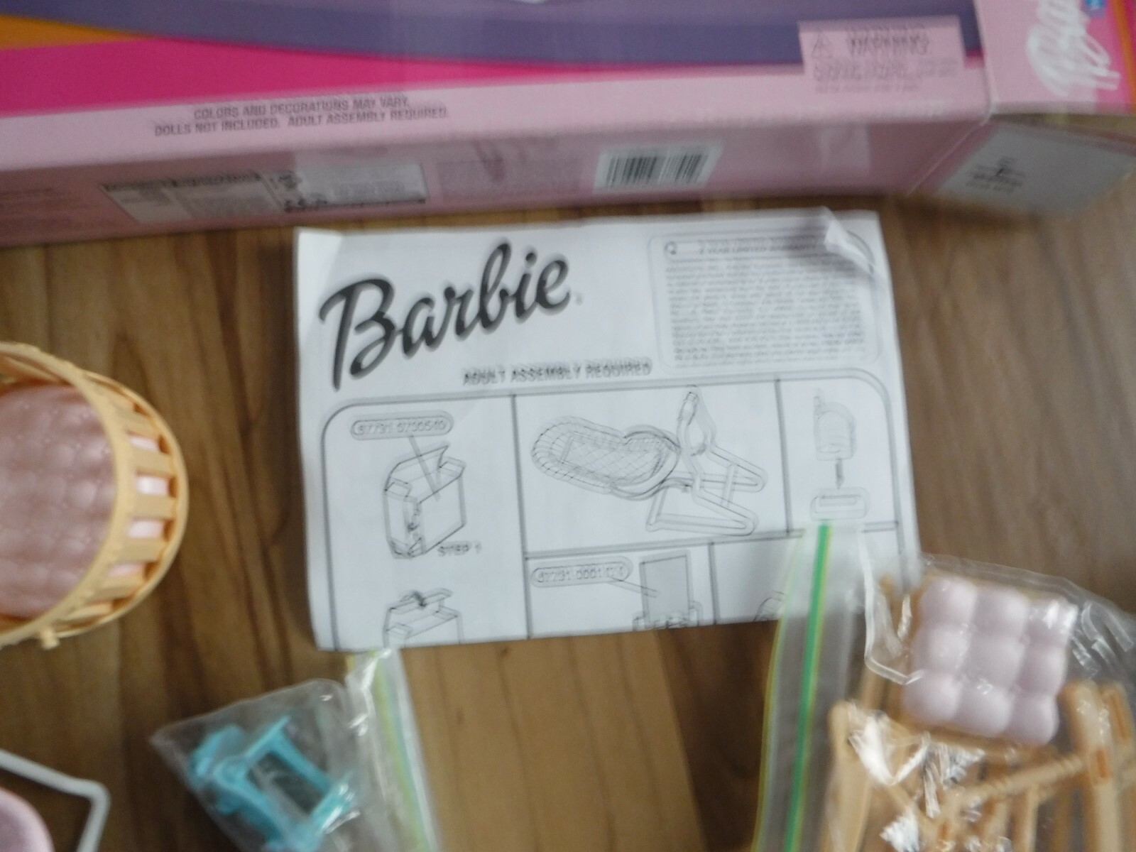 barbie baby krissy home nursery playset