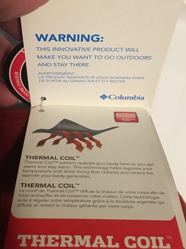 Columbia Red Thermal Coil Unisex Beanie Hat L/XL Embroidered Logo Solid Color - Picture 5 of 10