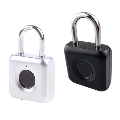 One for Touch Open Finger Print Padlock USB Charging for Gym School Employee Loc