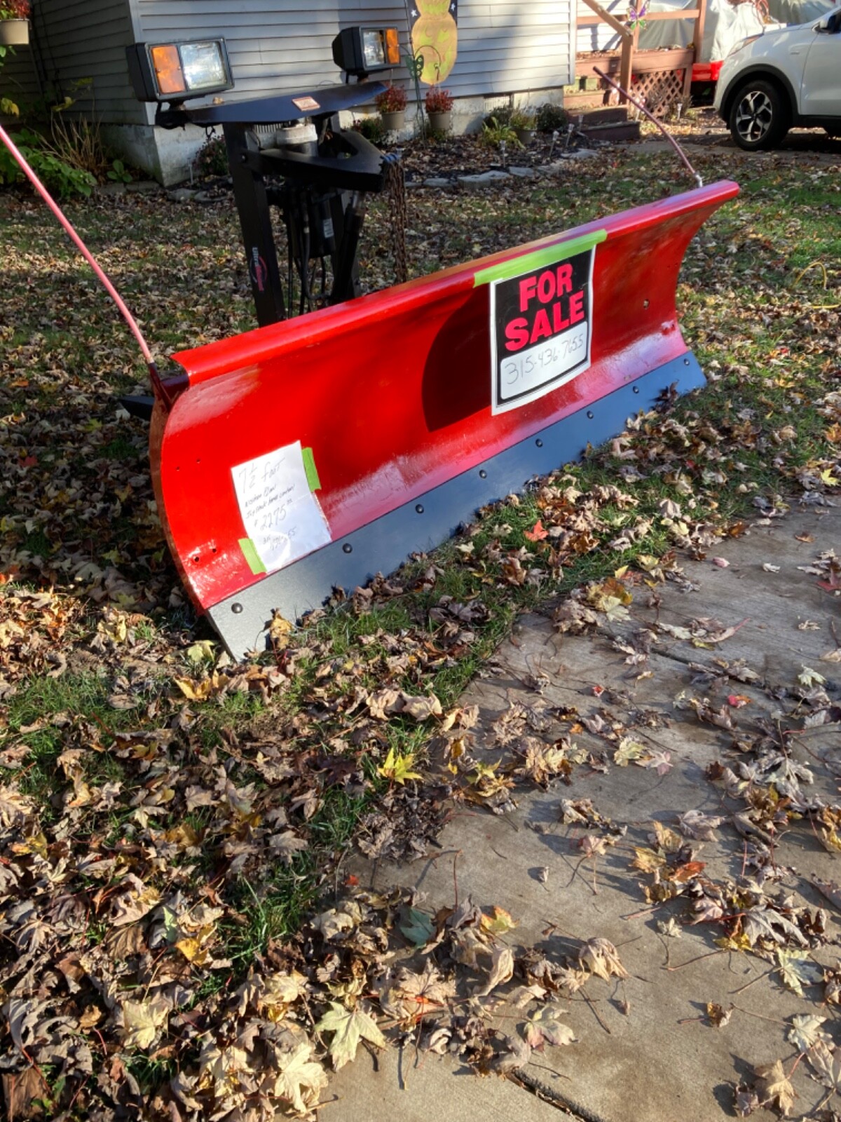 Sold Western snow plow for sale (7.5 foot) eBay