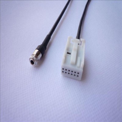Aux Audio Input Adapter Cable For BMW E60 E61 E63 E64 | 3.5mm Female Jack