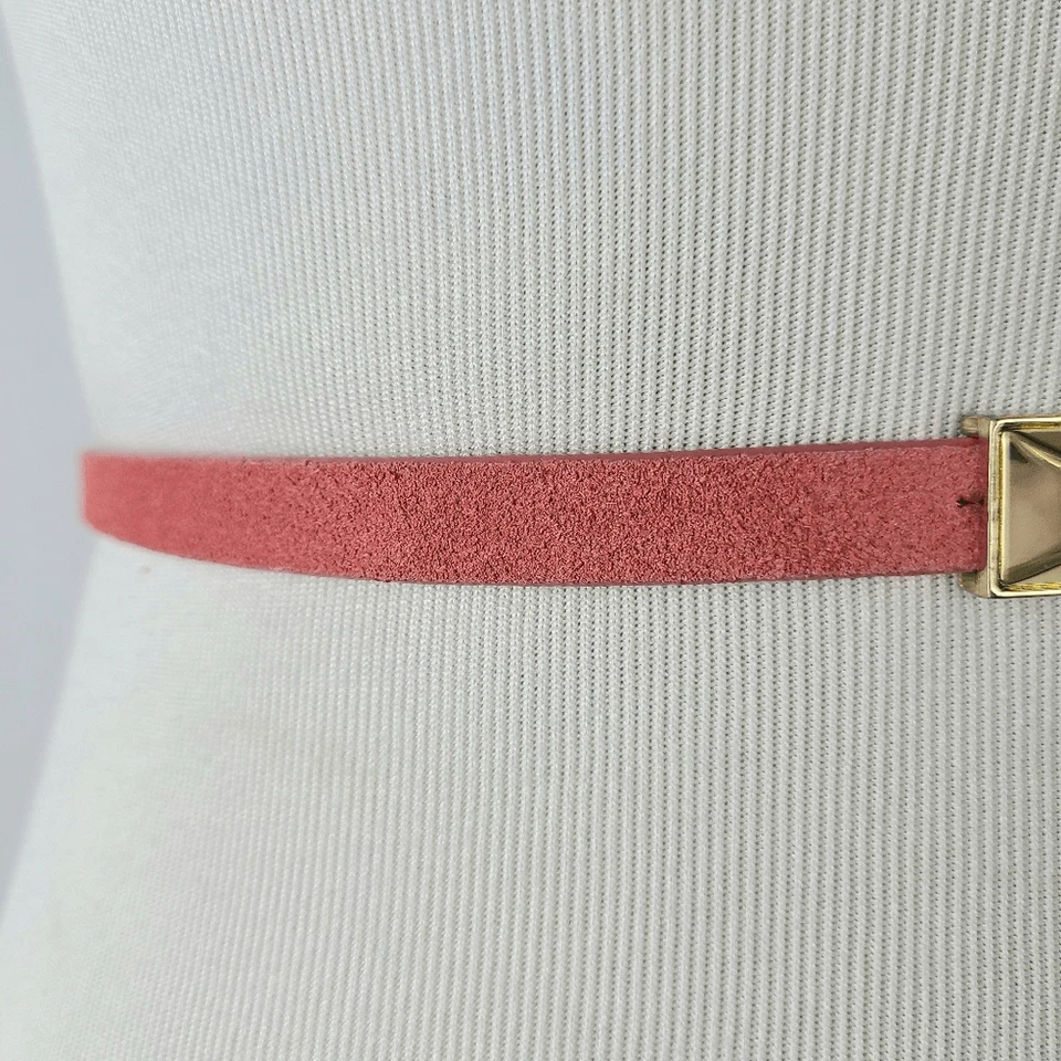 Cinturón Talbots Mujer XS Rosa Gamuza Genuina Ajustado-Leer Foto 3 de 4