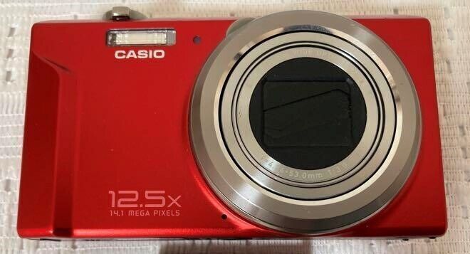 CASIO EXILIM EX-ZS100 Digital Camera Red 14.1MP 12.5x