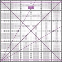 Semplix Patchwork Quiltlineal (30 X 30 Cm / 2,5 Mm Dick / Lila) 1A QualitäT
