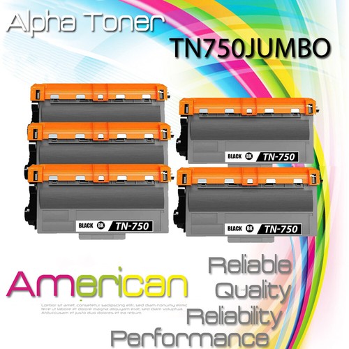 Buy 5Pk TN750 JUMBO Toner Cartridges 