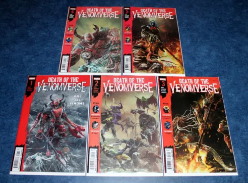 DEATH of VENOMVERSE #1 2 3 4 5 1st print A set CARNAGE 1st app KID VENOM + NM