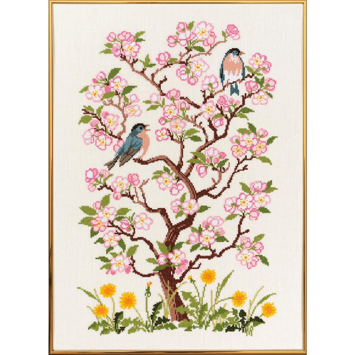 Eva Rosenstand counted cross stitch kit ""Spring"", 40x55cm, DIY