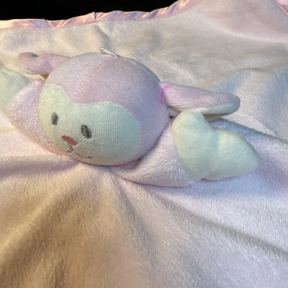 Family Christian Pink Lamb Lovey 16" Plush Baby Blanket Jesus Loves Me So Much - Image 4 of 4