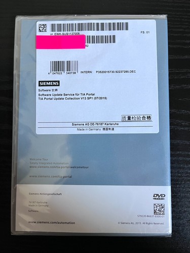 SIEMENS TIA PORTAL UPDATE COLLECTION V13 SP1 EWK-SUS1137006 new sealed in box - Bild 2 von 2
