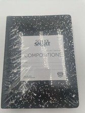 Lot Of 6 School Smart Composition Notebooks 9-3/4" X 7-1/2" 100 Sheets Per Books