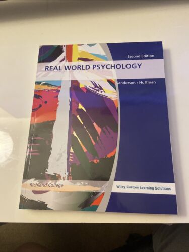 Real World Psychology, 2nd Edition, Richland College, Wiley Custom Learning Sol  - Picture 1 of 3
