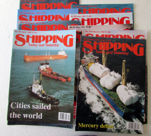 Shipping Today and Yesterday- 10 Back Issues Feb 1997 to Feb 1998, Nos. 84 to 96 - Foto 1 di 6