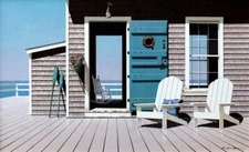 Summer Breeze by Zhen-Huan Lu Art Print Beach Coastal Dock Ocean Seascape 13x19