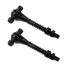 2X Limit Strap Clevis Adjustable Heavy Duty Weld On Chromoly Mounting Kit Black