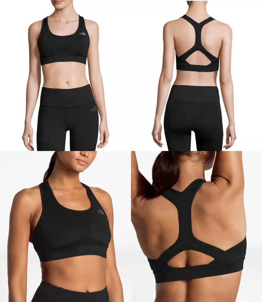 The North Face Stow N Go Sports Bra Women's Extra Small C / D Cup Black