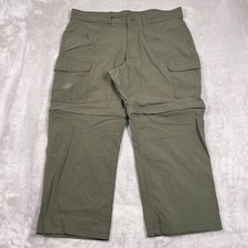 Boy Scouts of America Pants Mens Size 40 Waist Green Convertible Zip Off Legs