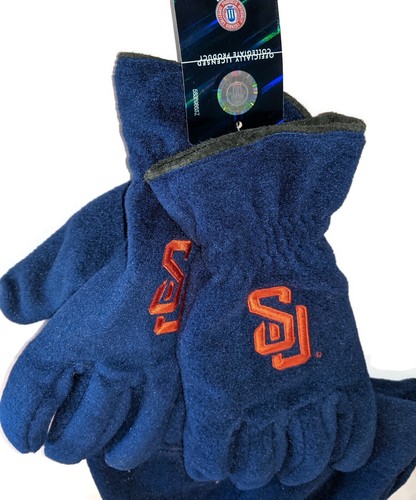 Syracuse University Logo Fleece Gloves,& Stadium Cap NCAA L/XL - Picture 2 of 4