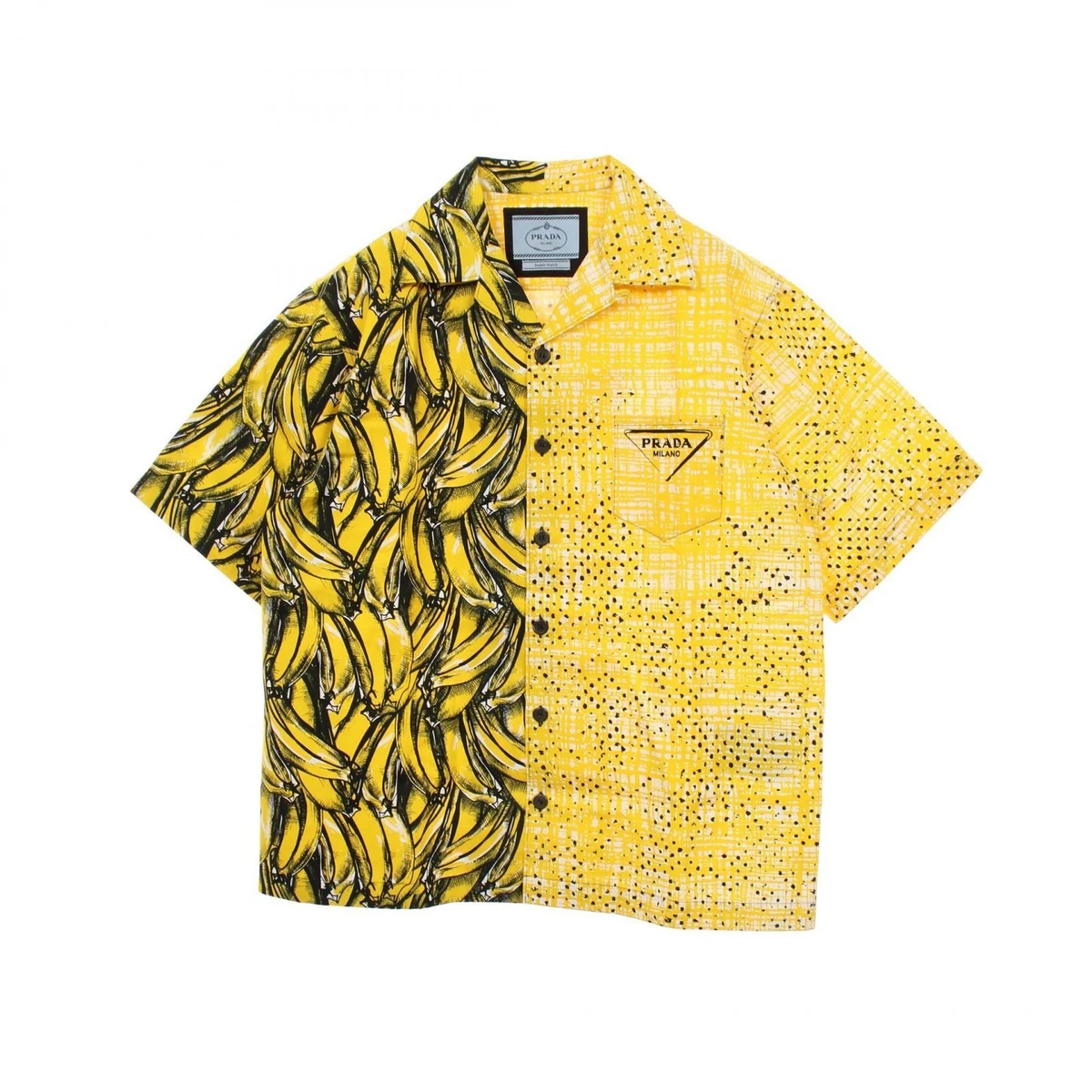 菜 プラダ イタリア製 ストレッチ 長袖 シャツ イエロー PRADA PRADA Yellow Clothing for Men for sale | eBay