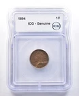 1894 Indian Head Cent Genuine ICG *4096