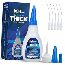 CA Glue Thick Viscosity Kit,1.75 oz. Cyanoacrylate Glue, 1 Pack Thick CA Glue