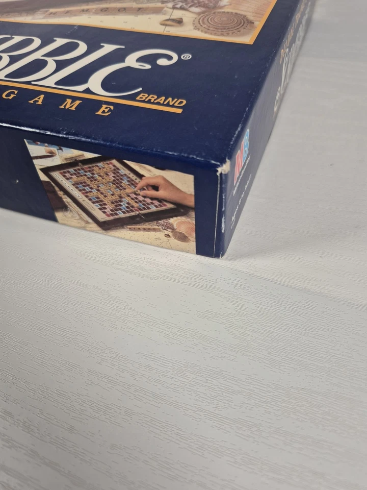 Deluxe Travel Edition Scrabble Complete 1990 Milton Bradley Wooden Tiles - Image 3 of 4