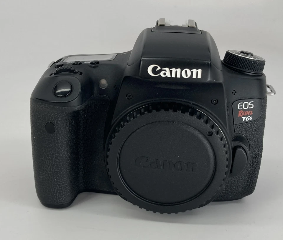 Canon EOS Rebel T6s (Black) Body only in original box, pre-owned - Image 2 of 4