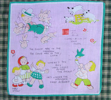 Vintage Retro Taschentuch Taschentuch Kinder Child Kids R206 Mabel Lucie Attwell