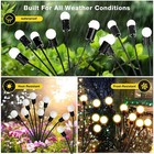 Solar Power Firefly Swaying Lights Garden Walkway Landscape Lamp Decoration