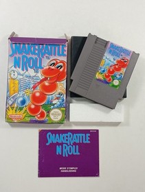 SNAKE RATTLE N ROLL NINTENDO NES PAL-B FAH (COMPLETE - GOOD CONDITION)