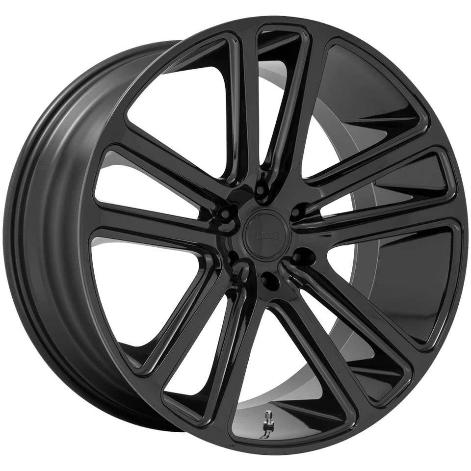 (Set of 4) Dub S256 Flex 24x10 5x115 +20mm Gloss Black Wheels Rims 24" Inch - Image 2 of 4