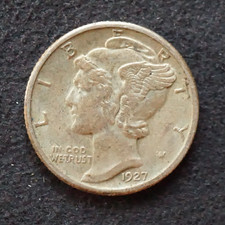 USA Mercury Dime 1927 Silber