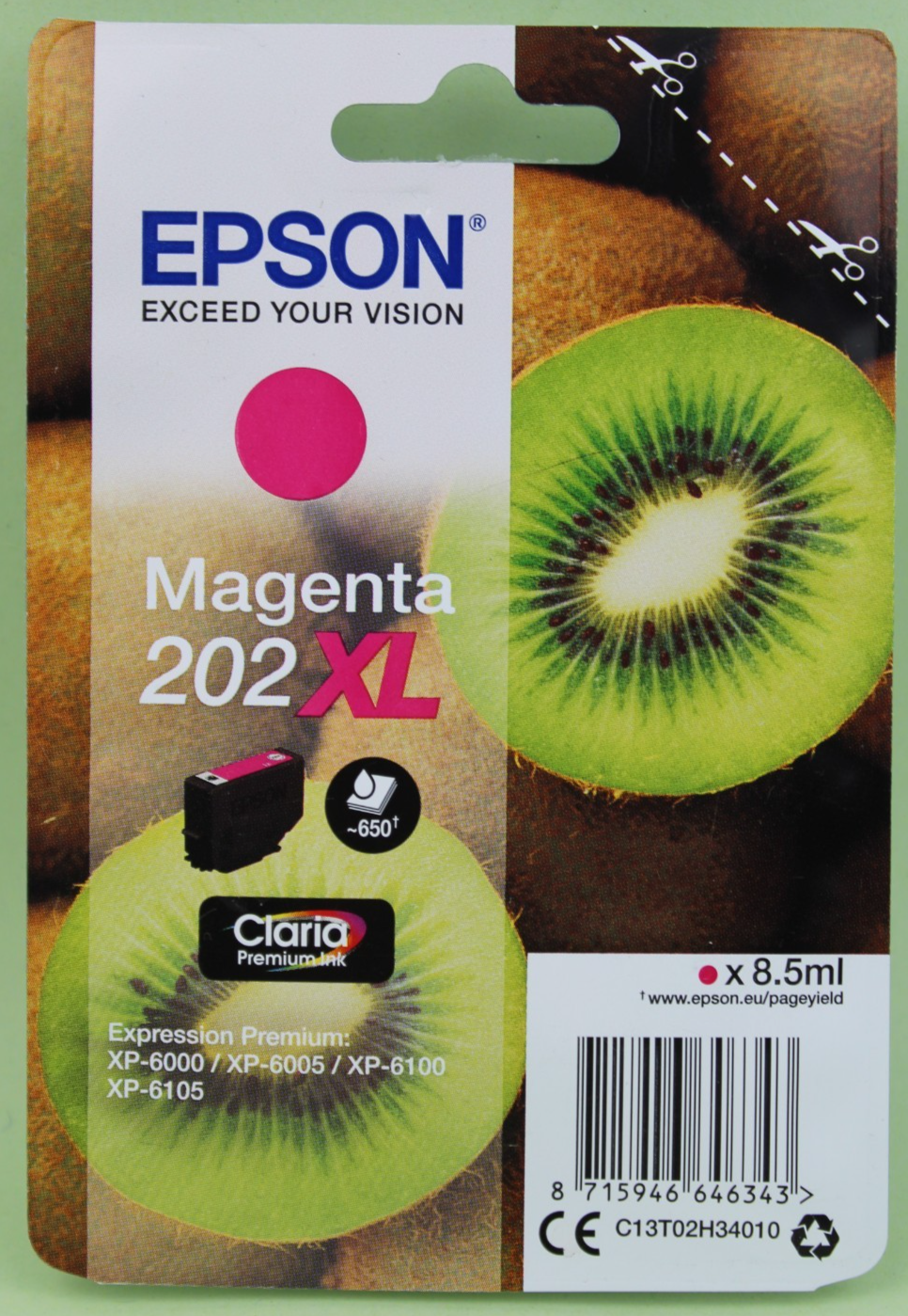 Genuine Epson 202XL (KIWI) Magenta Ink Cartridge - 04.2028