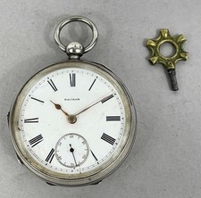 ANTIQUE WALTHAM STERLING SILVER POCKET WATCH ...