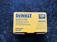 DeWalt DCA16200 2" Heavy Duty 20-Degree Angled Galvanized Finish Nails