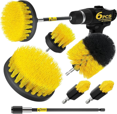 #ad Holikme 6Pack Drill Brush Power Scrubber Cleaning Brush Extended Long Attachment $18.95