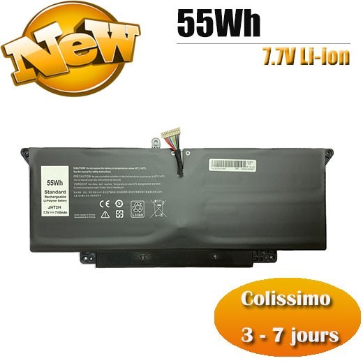 Batterie JHT2H pour Dell Latitude 7310 et 7410 de 52Wh