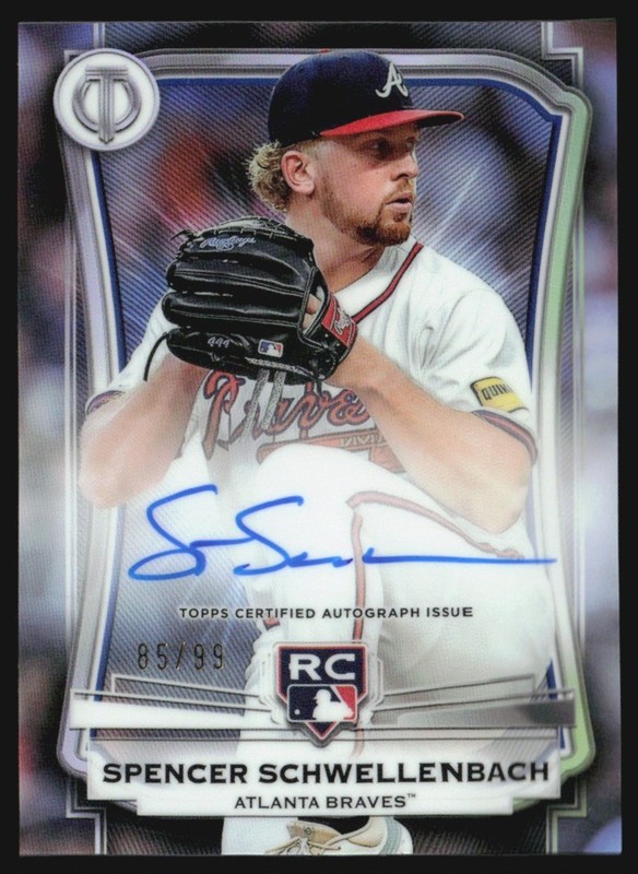 2025 Topps Tribute Inauguration 85/99 Spencer Schwellenbach Rookie Auto BG6