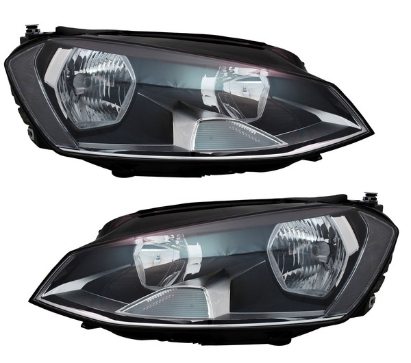 Scheinwerfer Set FüR VW Golf 7 2012- DRL LWR Stellmotor H1 H15 Halogen-image