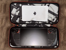 Limited Edition Smoky Translucent Steam Deck OLED with case charger