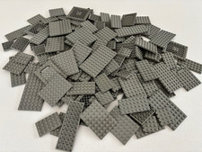 ¡¡ENVÍO GRATIS!! Lote de 25 Placas Base LEGO OLD GRIS OSCURO Tamaño Aleatorio Placas Base