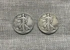 1941 & 1942 Liberty Walking Silver Half American Dollars