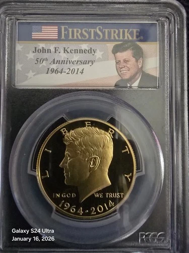 Photo of a 2014-W Kennedy Half Dollar from an eBay listing that sold on Jul 22, 2026