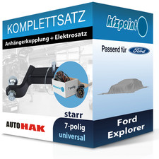 AUTO HAK Anhängekupplung starr und E-Satz 7polig für Ford Explorer 94- neu