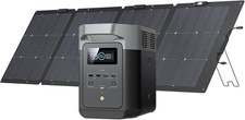 Delta 2 Solar Generator with 220W Panel, 1024Wh Battery, Fast Charging Power