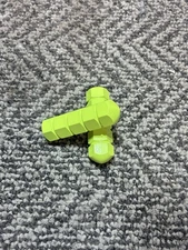 Old School Hard Luck BMX Bullet Pegs Solid 26t 3/8's Axle Day Glow Yellow